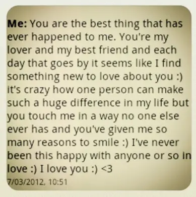 paragraphs for boyfriend to make him feel special