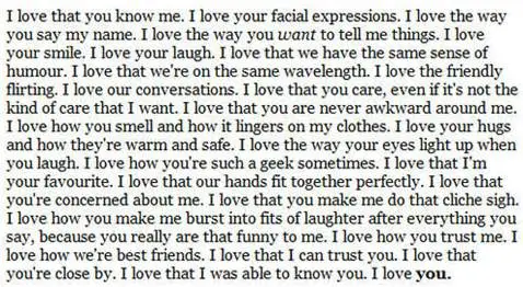 cute paragraph to boyfriend example 3