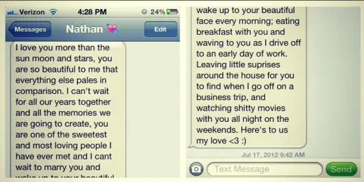 cute paragraph to boyfriend example 2